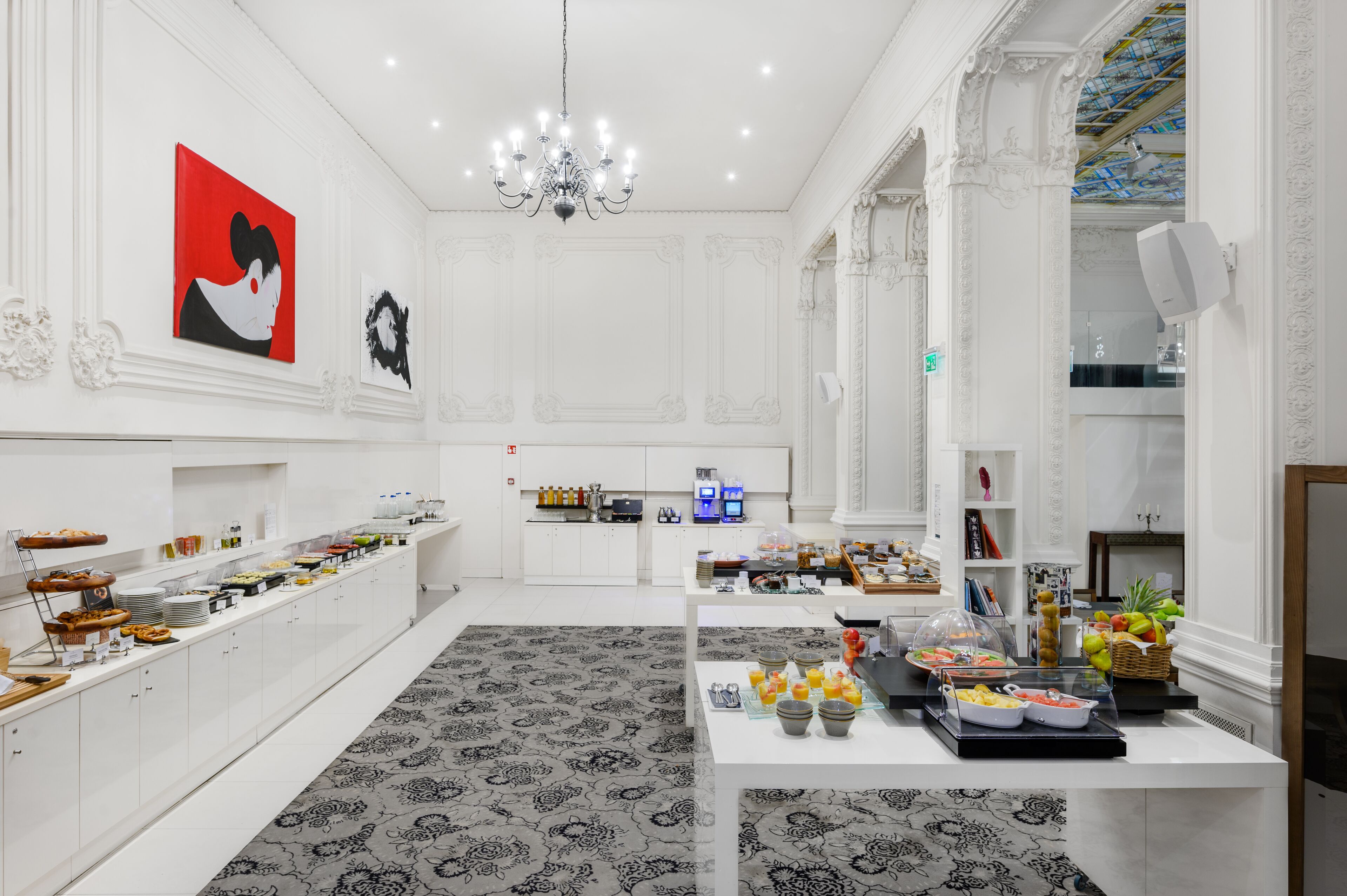 daily buffet breakfast (eur 19 per person)