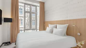 Literie hypoallergénique, minibar, coffre-fort pour ordinateur portable