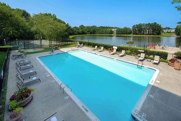 Indoor pool, seasonal outdoor pool, open 8:00 AM to 10 PM, pool loungers