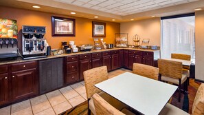 Free daily buffet breakfast 