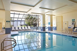 Indoor pool, open 6:00 AM to midnight, sun loungers