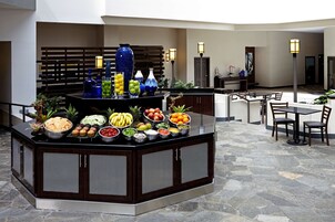 Breakfast, lunch and dinner served