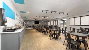 Free daily self-serve breakfast