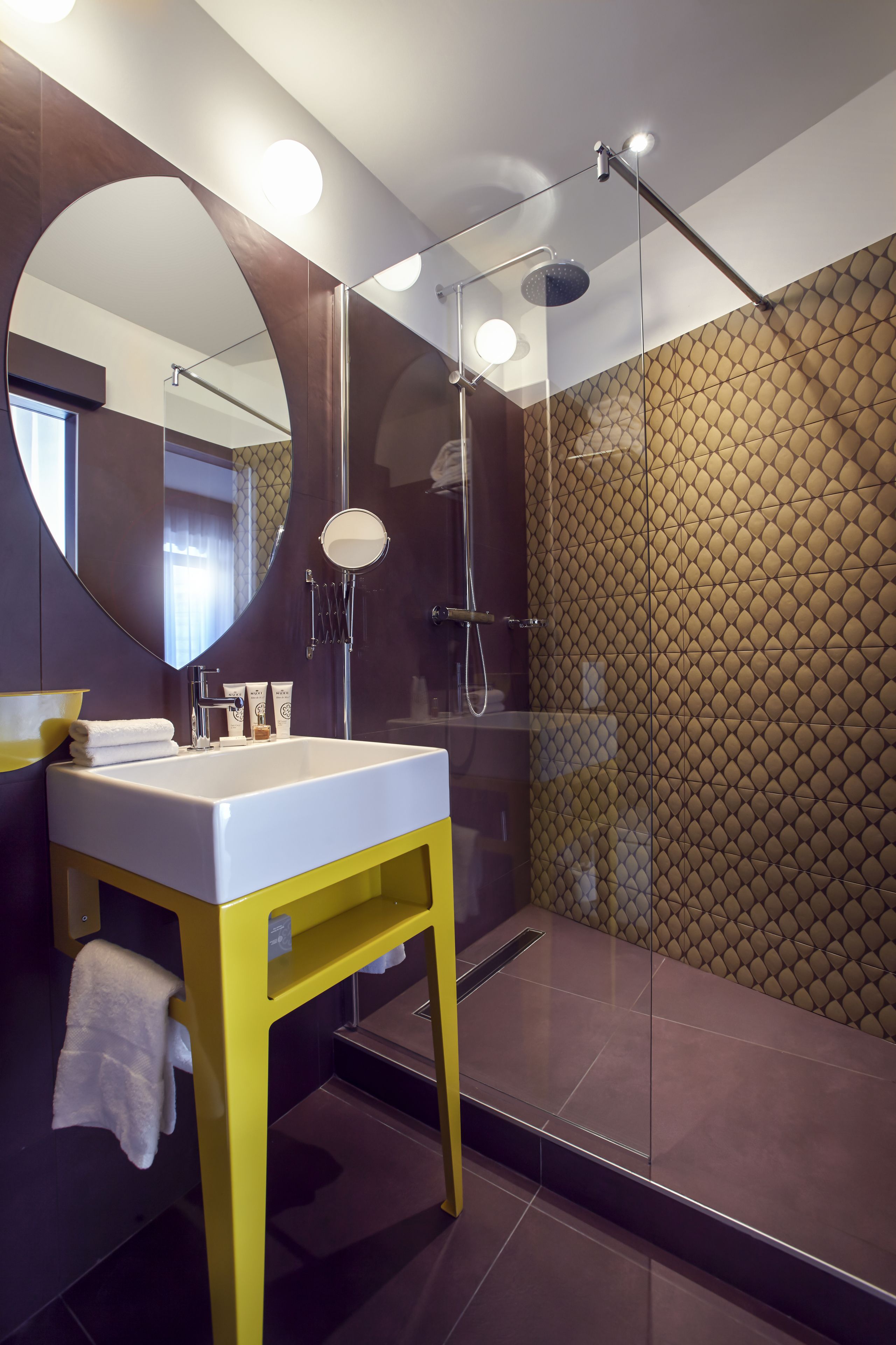 free toiletries, hair dryer, towels