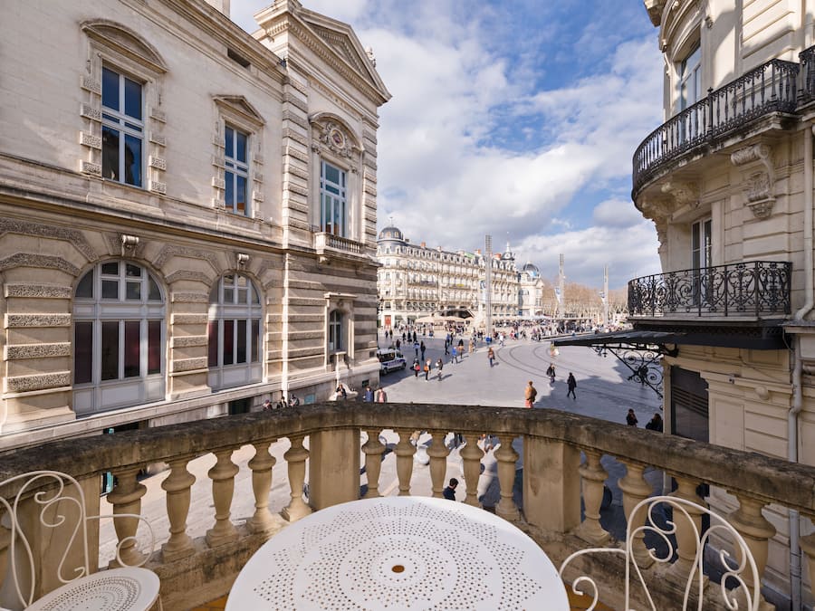 Blick von der Unterkunft