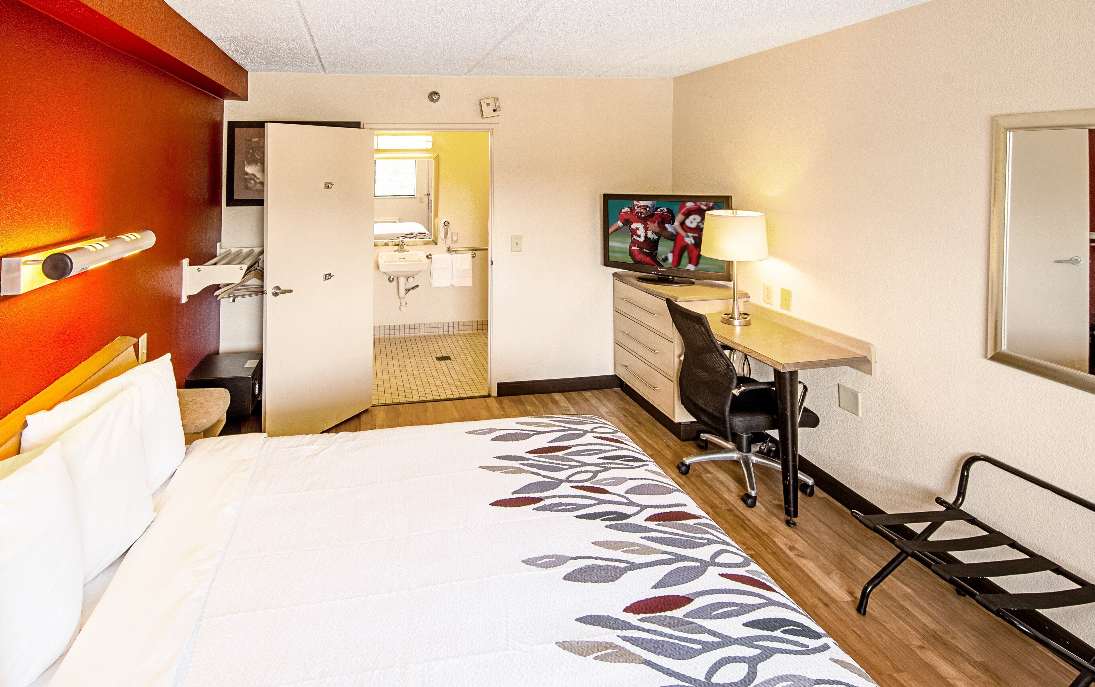 blackout curtains, free cots/infant beds, free wifi, bed sheets