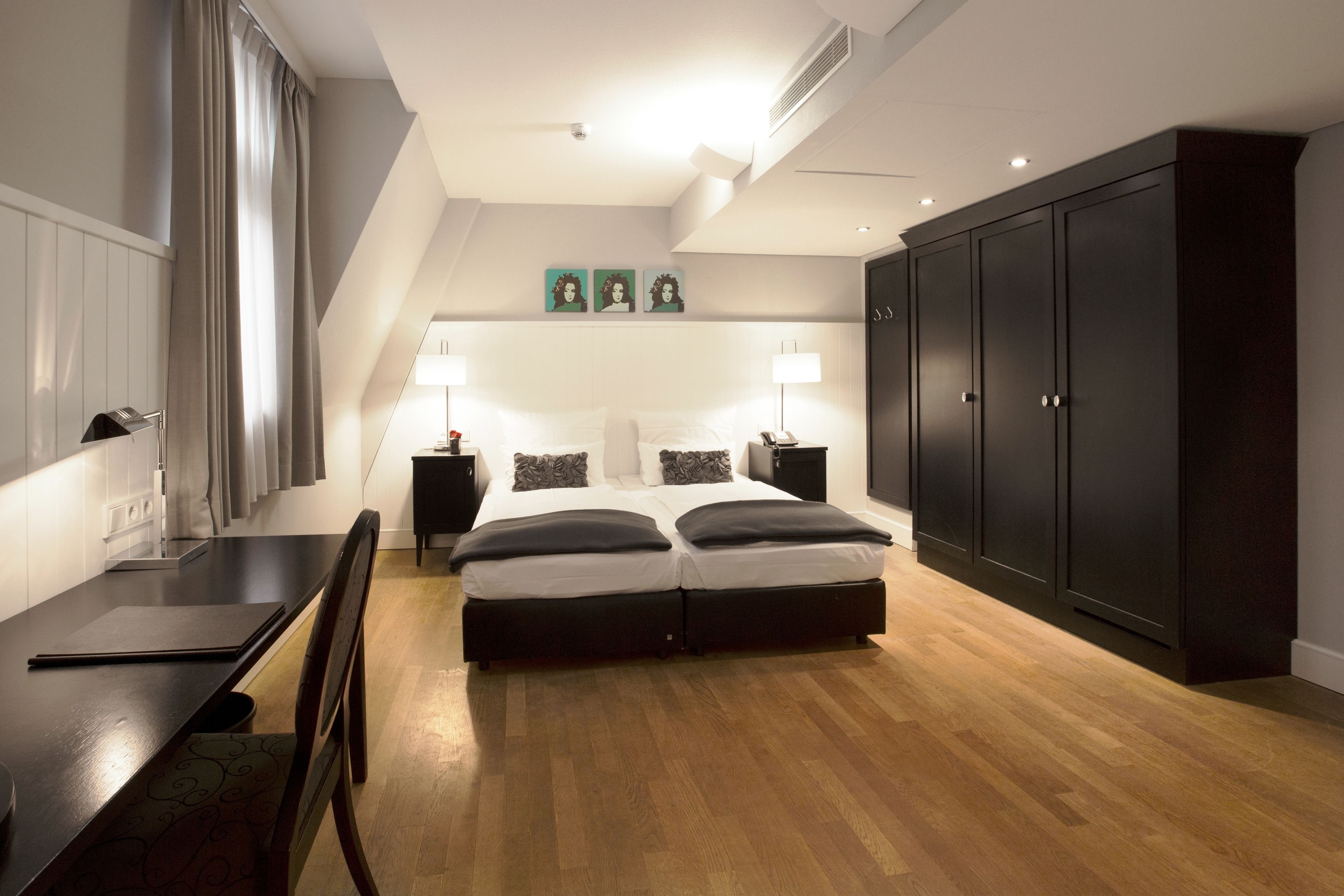 superior double or twin room | premium bedding, pillow-top beds, in-room safe, laptop workspace