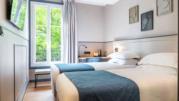 Habitación clásica con 2 camas individuales | 1 habitación y ropa de cama de alta calidad