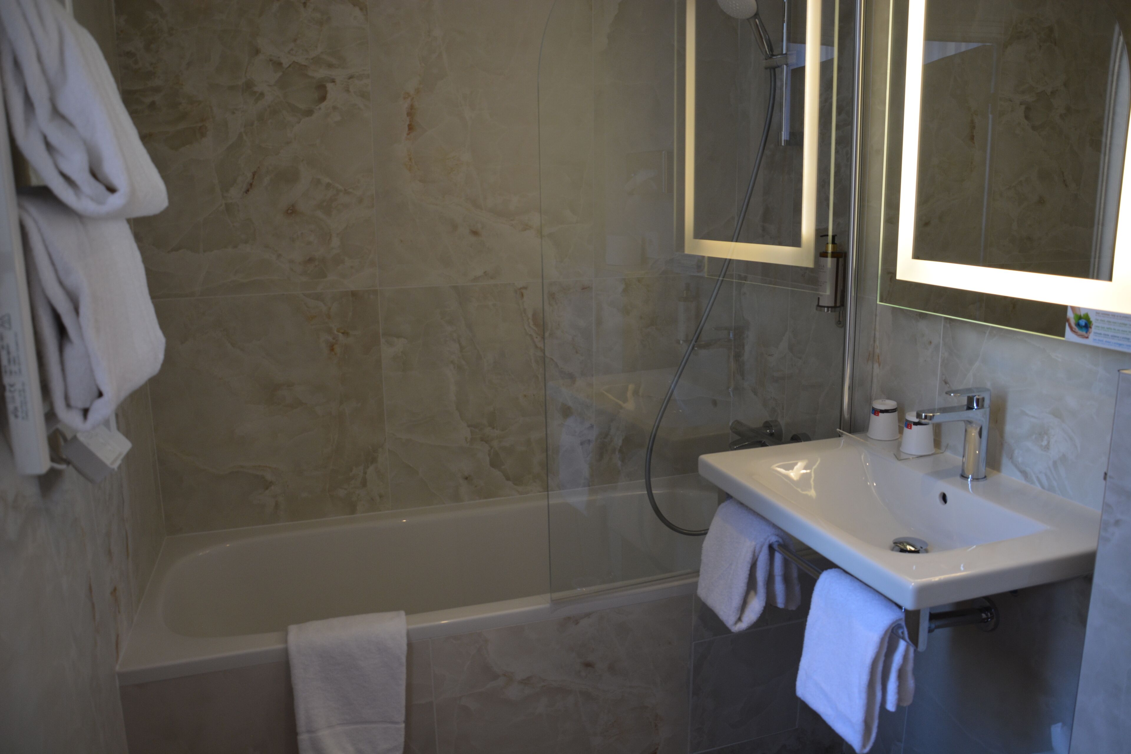 classic double room, garden area | bathroom | free toiletries, hair dryer, towels