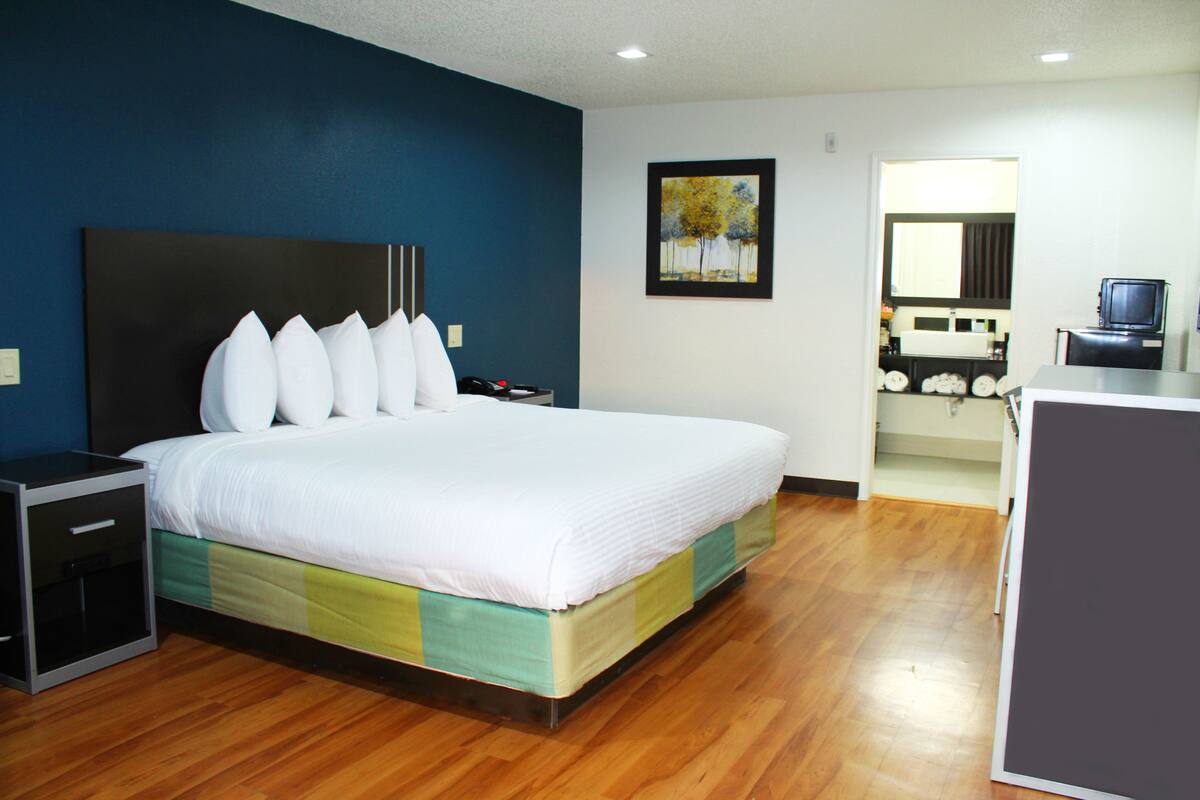 Standard Room, 1 Katil Raja (King), Non Smoking | Meja, ruang kerja komputer riba, langsir/tirai gelap terus, kalis bunyi 