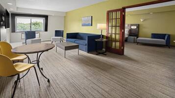 Suite, 1 Bedroom | In-room safe, desk, blackout curtains, iron/ironing board