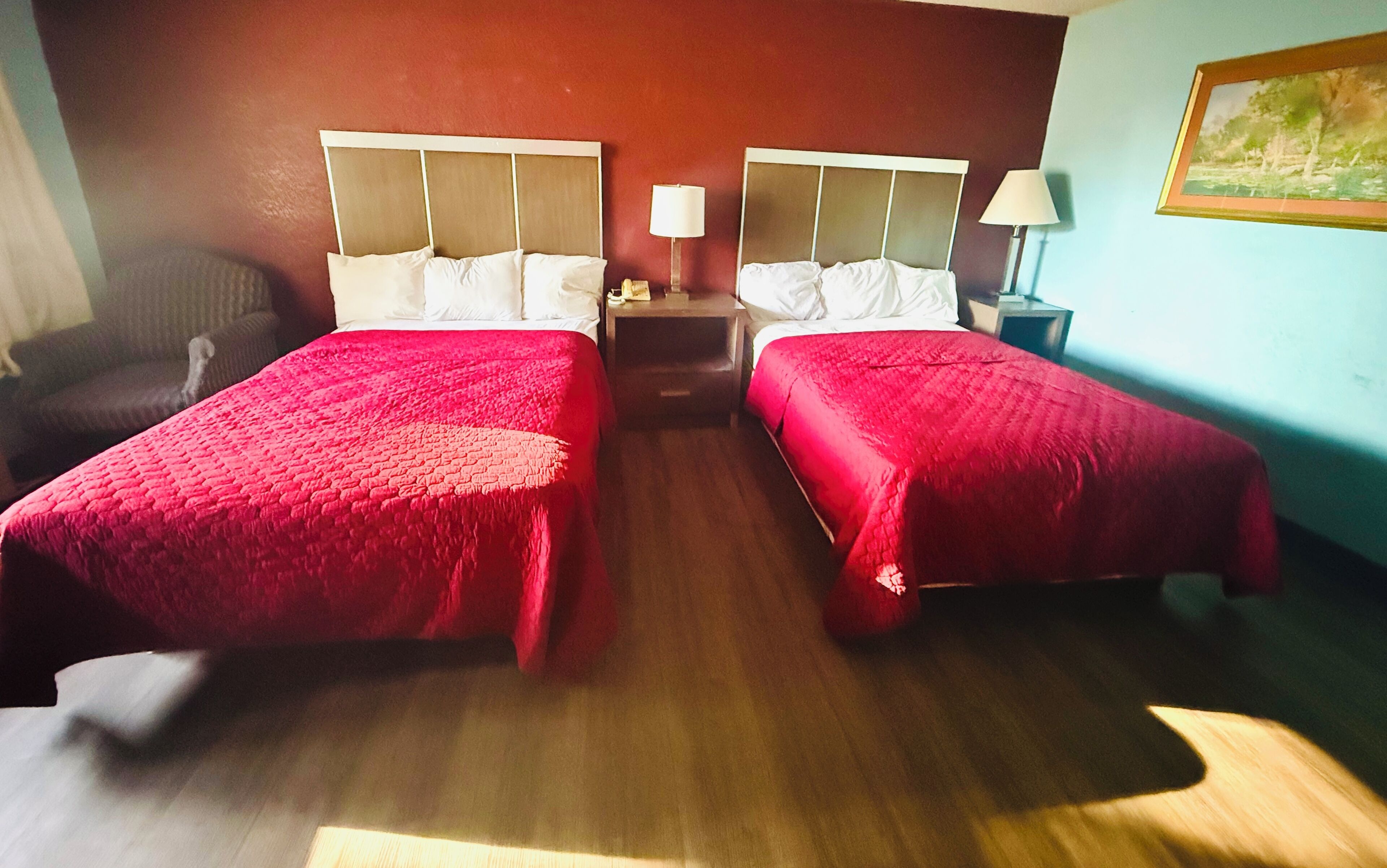 Desk, iron/ironing board, free WiFi, bed sheets