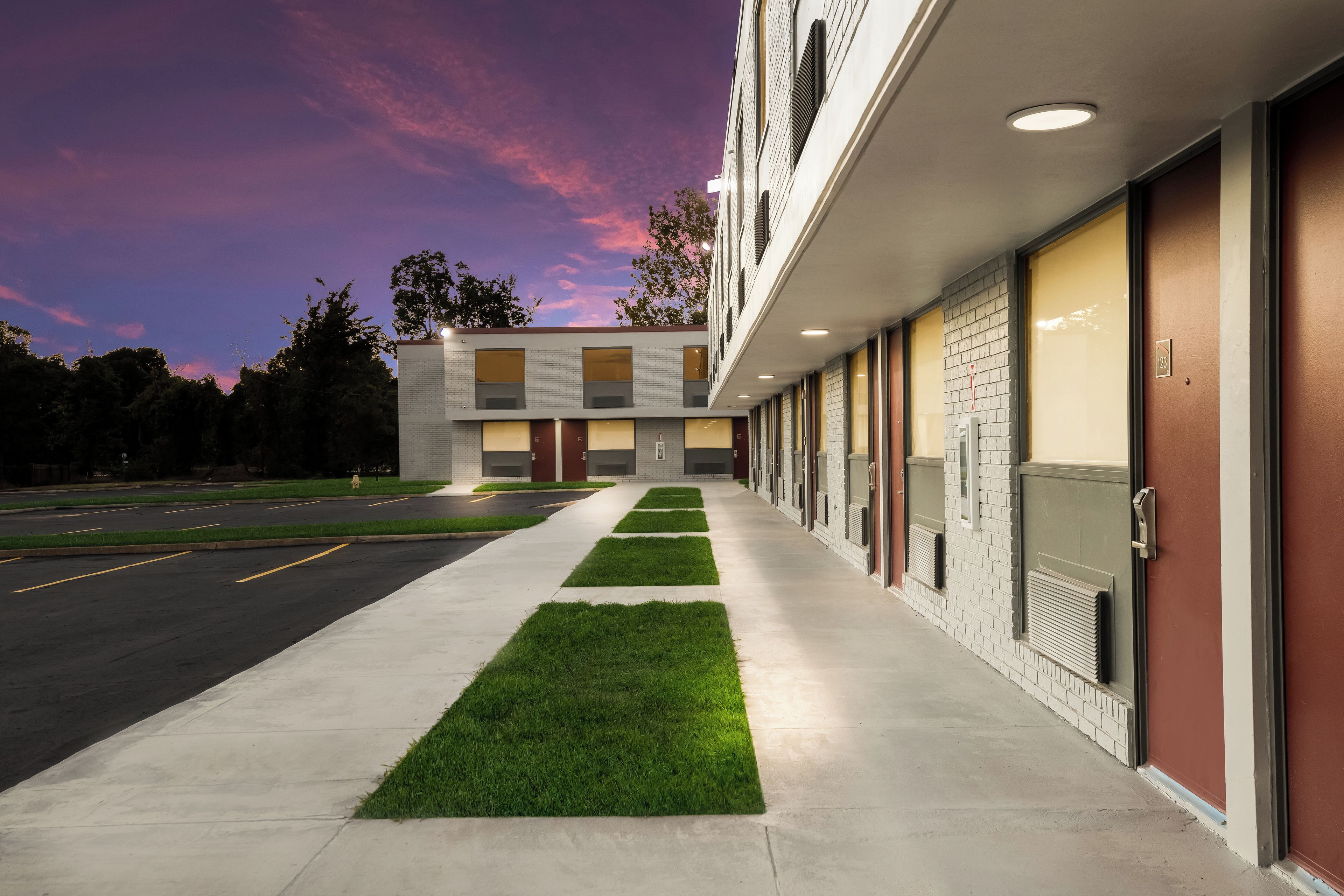 Front of property - evening/night