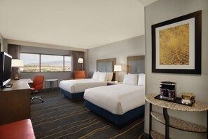Room, 2 Double Beds, Mountain View | In-room safe, desk, laptop workspace, blackout drapes - DoubleTree by Hilton Hotel Albuquerque (Albuquerque)