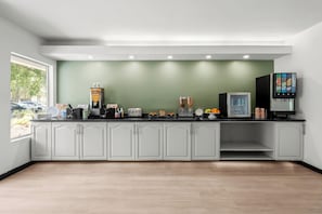 Free daily self-serve breakfast