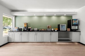 Free daily self-service breakfast 