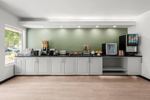 Free daily self-service breakfast
