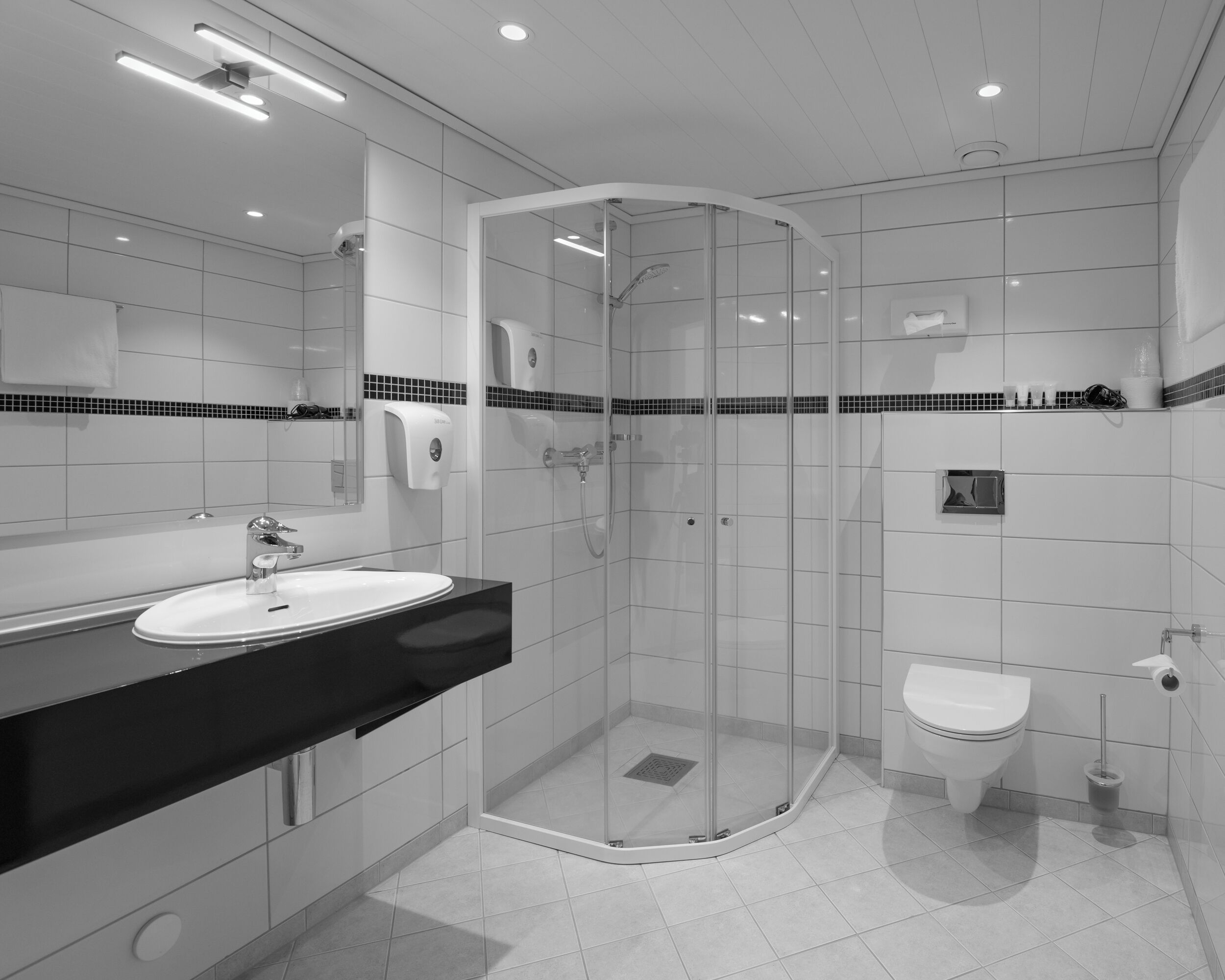 family room | bathroom | hair dryer, towels