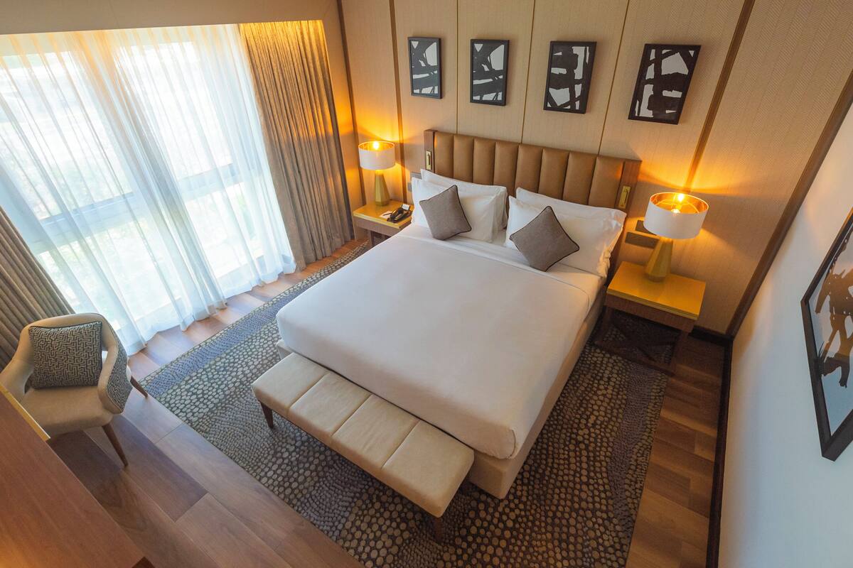 Premium bedding, down duvets, memory-foam beds, minibar