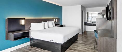 Habitación, 1 cama King size, con acceso para personas discapacitadas, para no fumadores | Insonorización, wifi gratis y ropa de cama