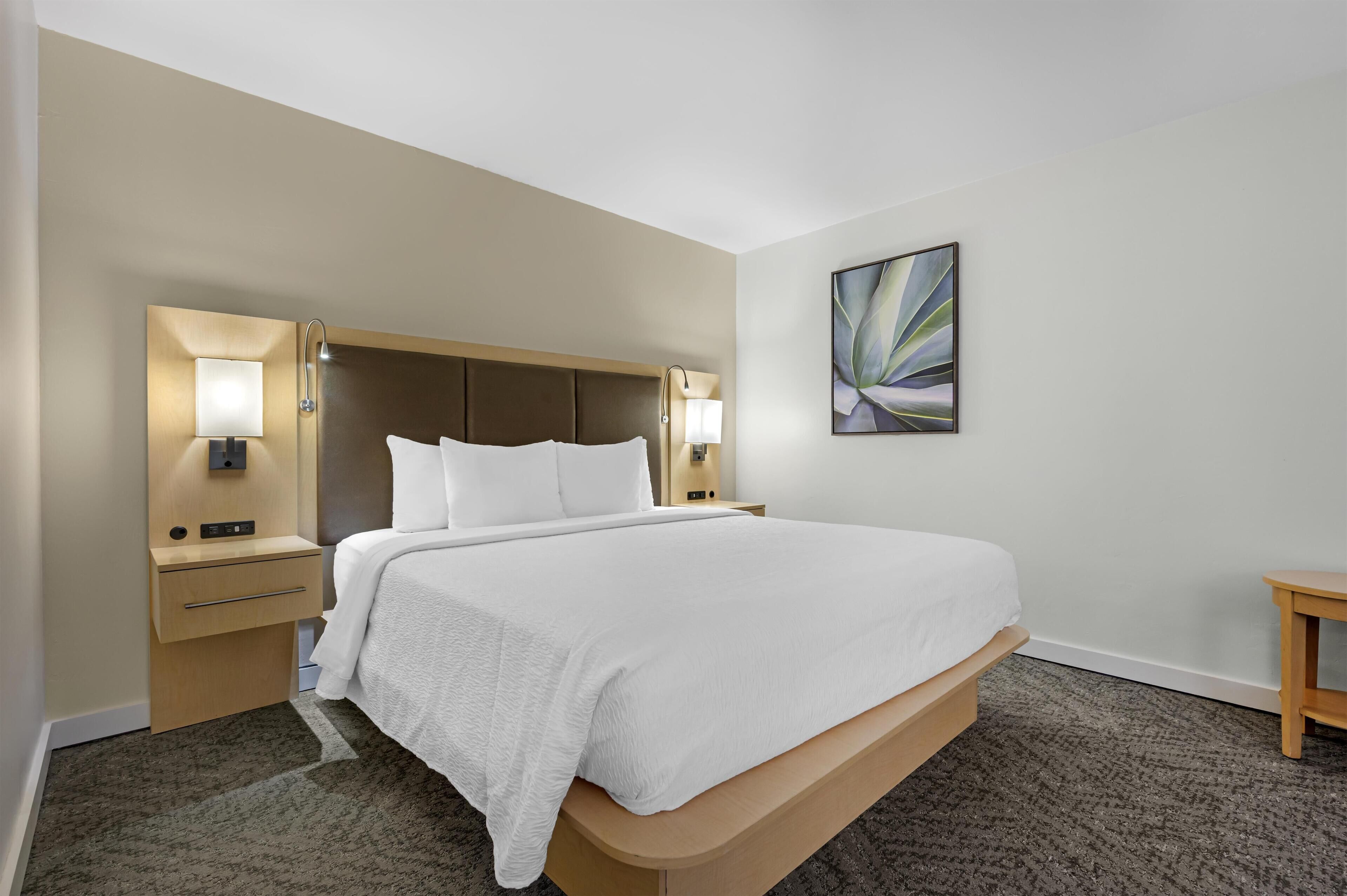 Suite, 1 King Bed, Accessible, Non Smoking (Walk-in Shower;with Sofabed) | Premium bedding, pillow-top beds, in-room safe, desk