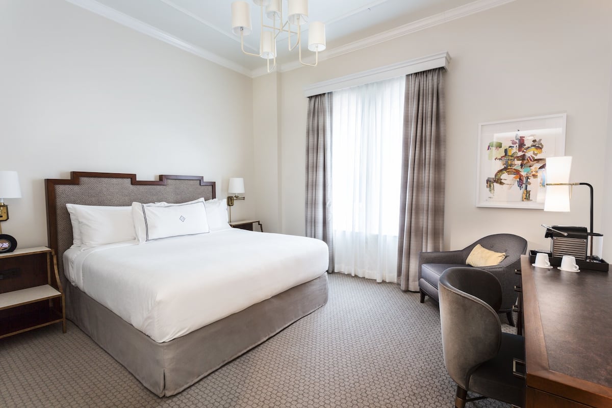 Premium bedding, pillow-top beds, free minibar, in-room safe