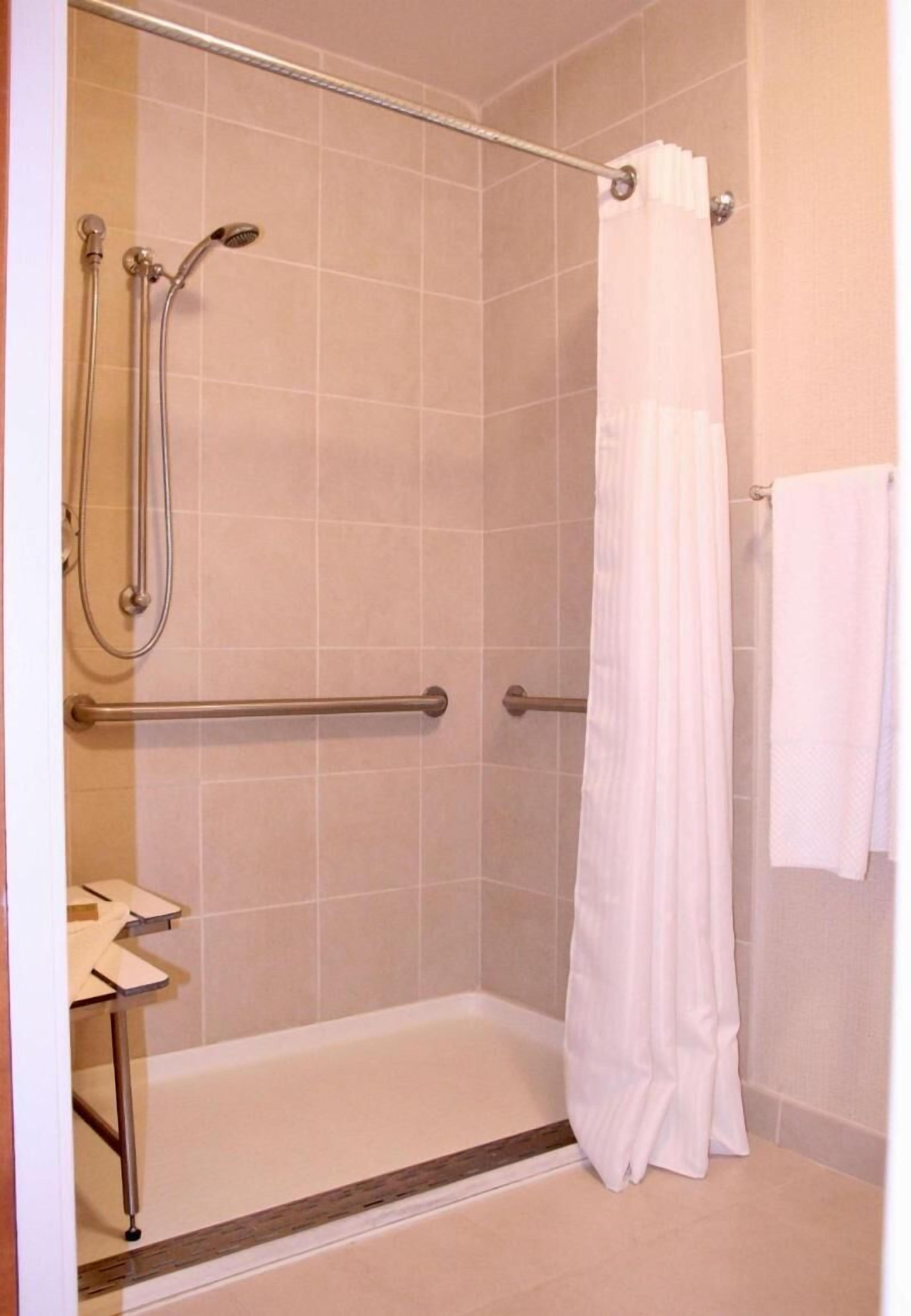 Bathroom | Combined shower/bathtub, free toiletries, hair dryer, towels