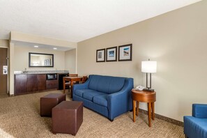 Deluxe Suite, Multiple Beds, Non Smoking | Desk, laptop workspace, blackout curtains, iron/ironing board - Comfort Inn & Suites St. Pete - Clearwater International Airport (Clearwater)
