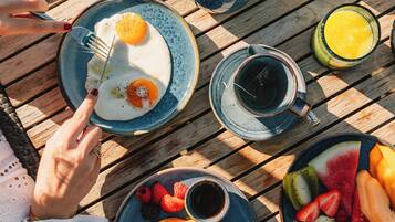 Daily buffet breakfast (EUR 35 per person)