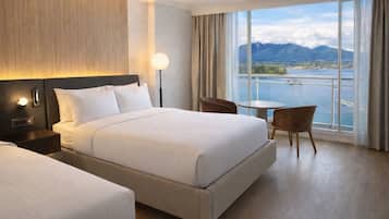 Deluxe Room, 2 Queen Beds, Harbor View (New) | Premium bedding, in-room safe, desk, laptop workspace