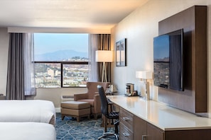 Premium bedding, pillow-top beds, in-room safe, desk