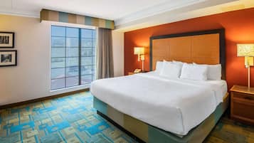 Suite, 1 King Bed, Non Smoking | Premium bedding, desk, laptop workspace, blackout curtains