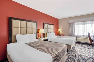 Standard Room, 2 Queen Beds, Non Smoking, Refrigerator & Microwave | Individually furnished, desk, laptop workspace, blackout drapes