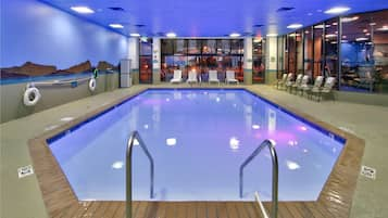 Indoor pool, open 6 AM to 10 PM, sun loungers