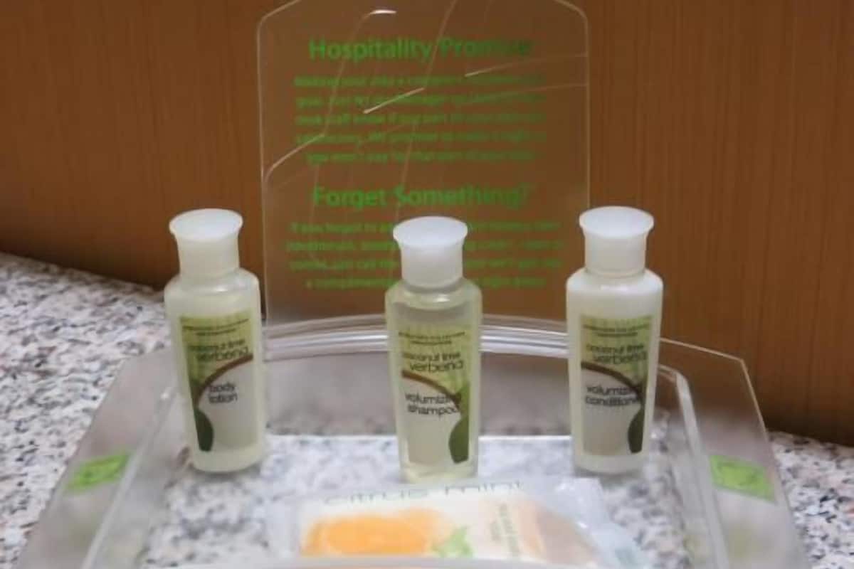 Commodités de la salle de bain | Articles de toilette (gratuits), séchoir à cheveux, serviettes fournies