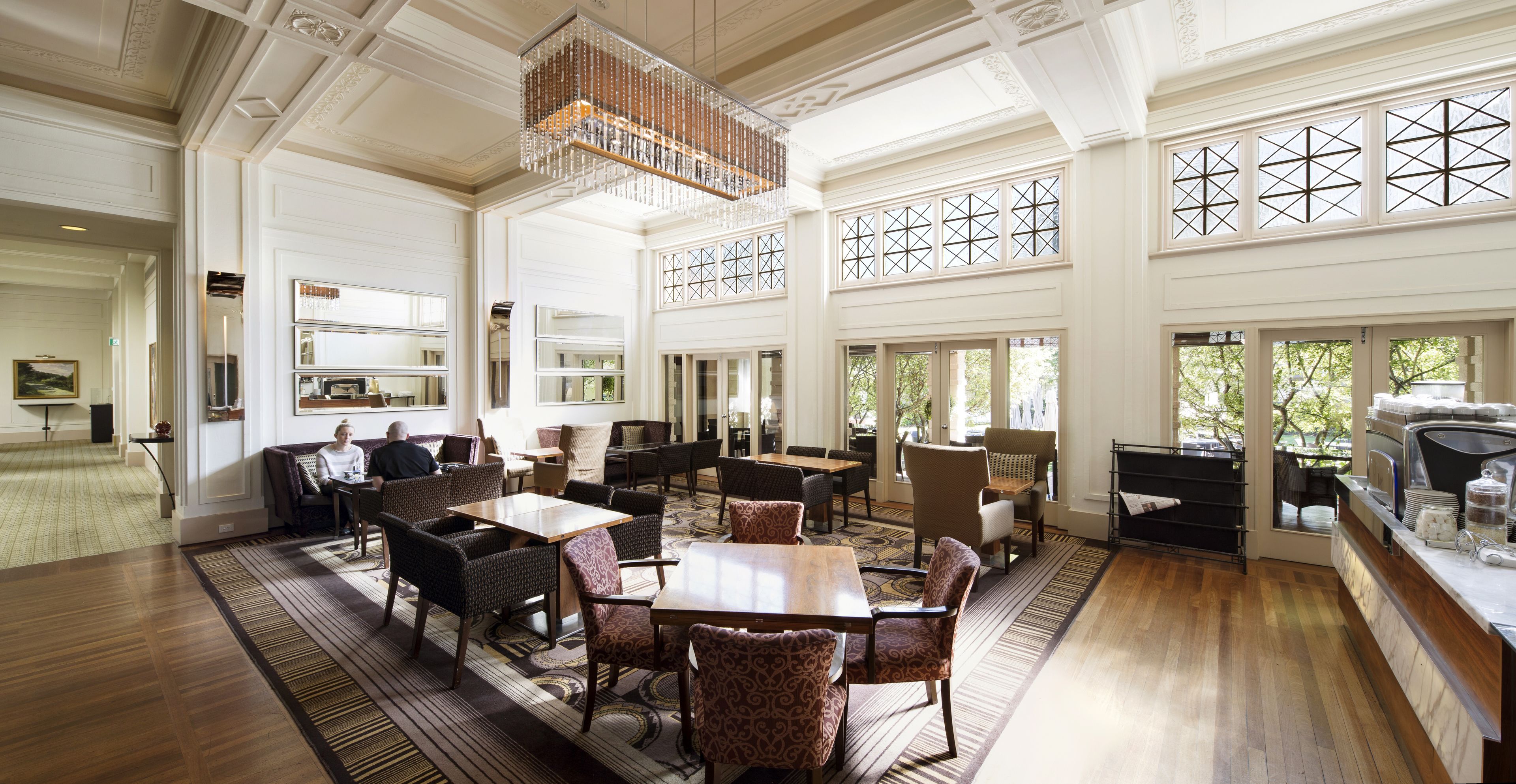 breakfast, lunch, dinner served; garden views