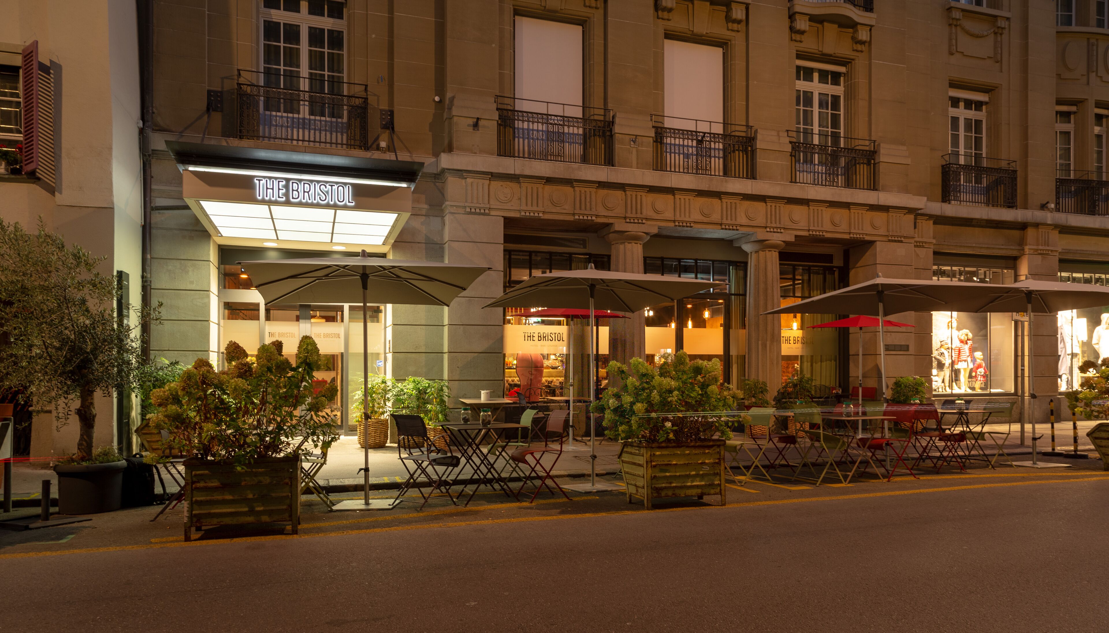 front of property – evening/night