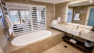 Premium bedding, pillowtop beds, in-room safe, desk