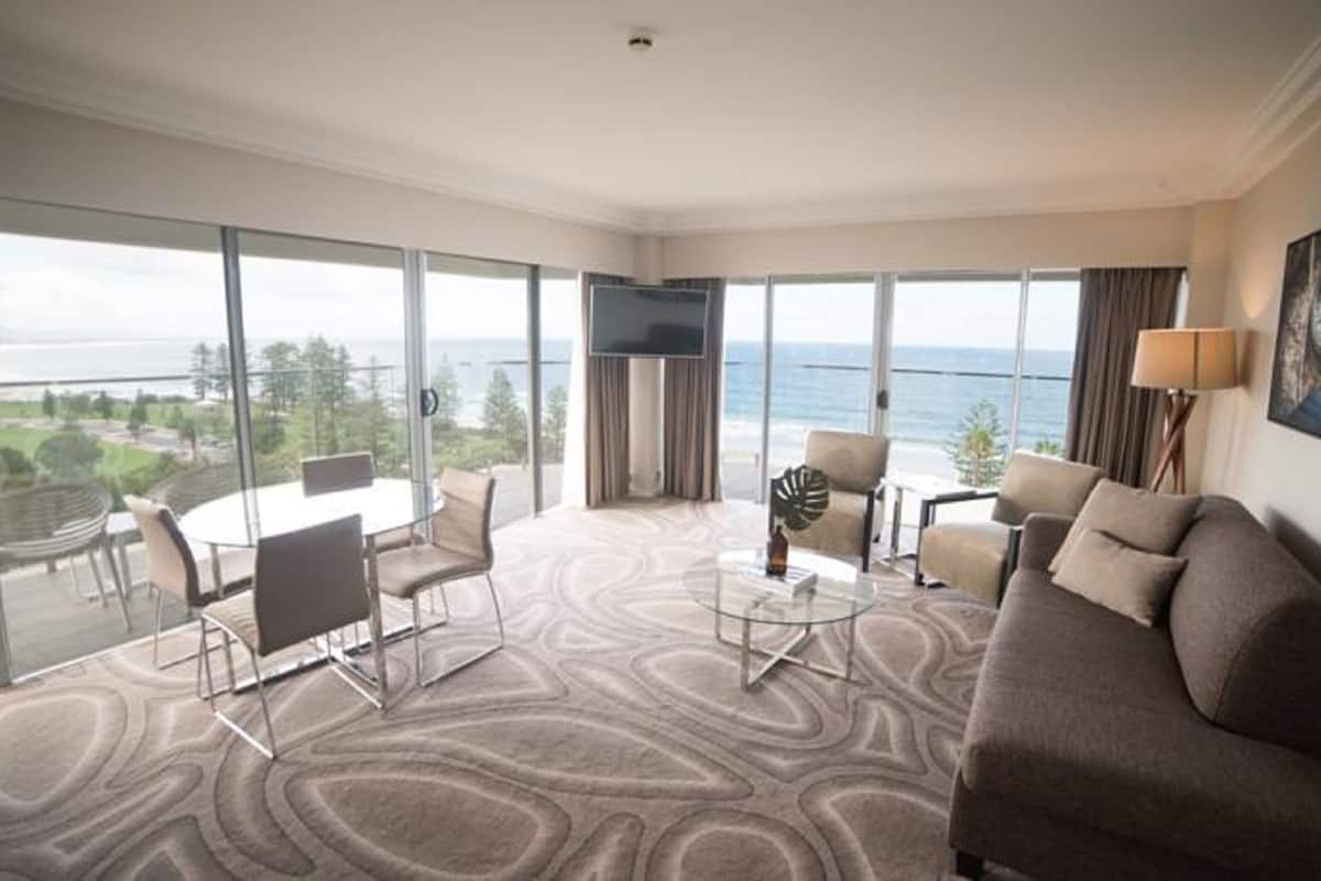 Suite panoramica, 1 letto king | 1 camera, biancheria da letto di alta qualità, materassi a doppio strato
