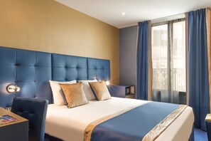 Premium bedding, minibar, in-room safe, desk