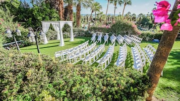 Espace mariage en plein air