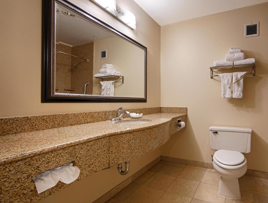 Bathroom | Combined shower/tub, free toiletries, hair dryer, towels