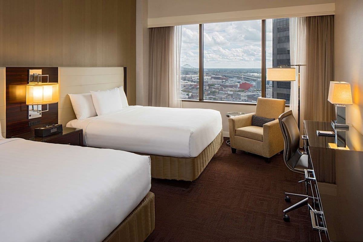 Premium bedding, pillowtop beds, in-room safe, desk