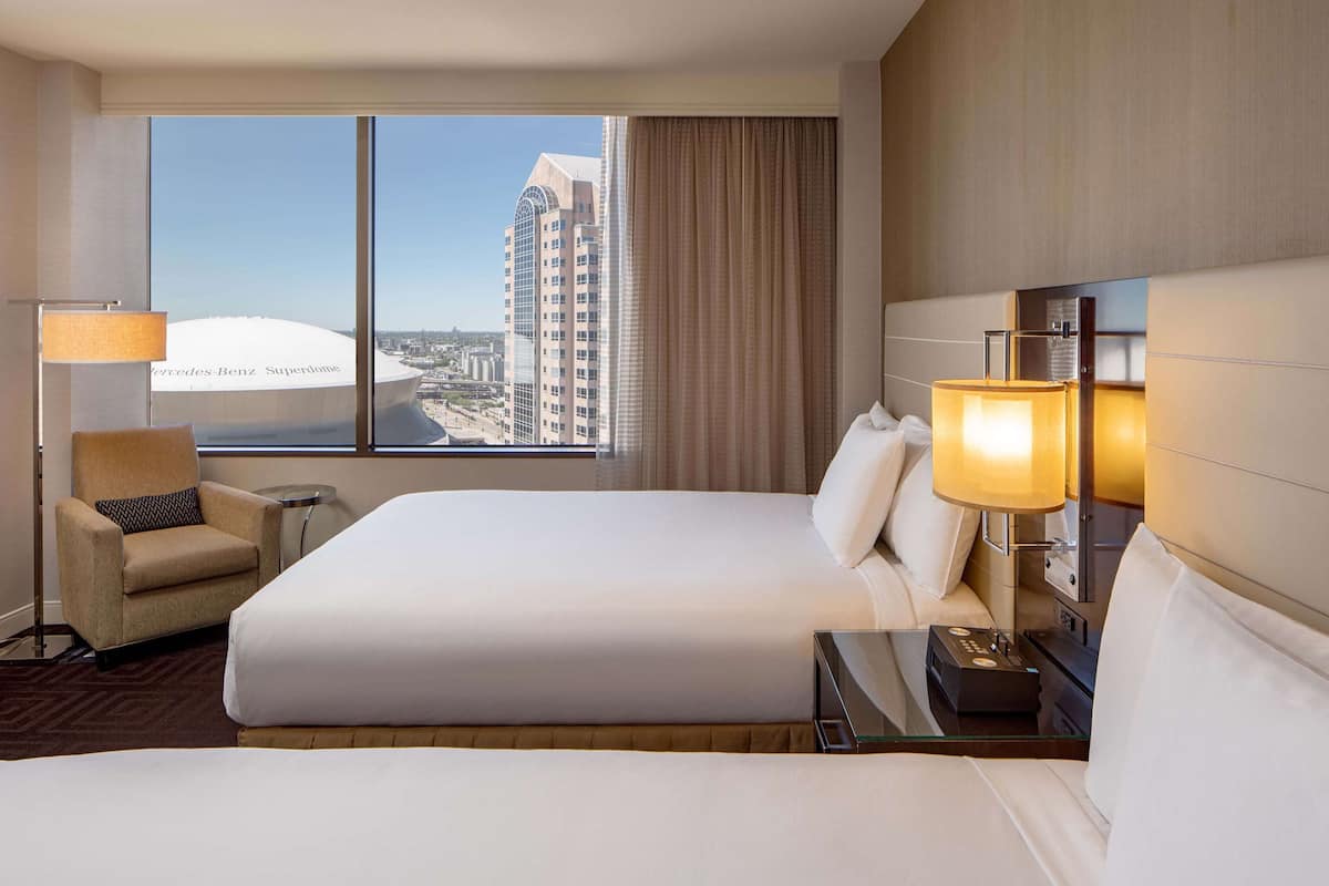 Premium bedding, pillow-top beds, in-room safe, desk