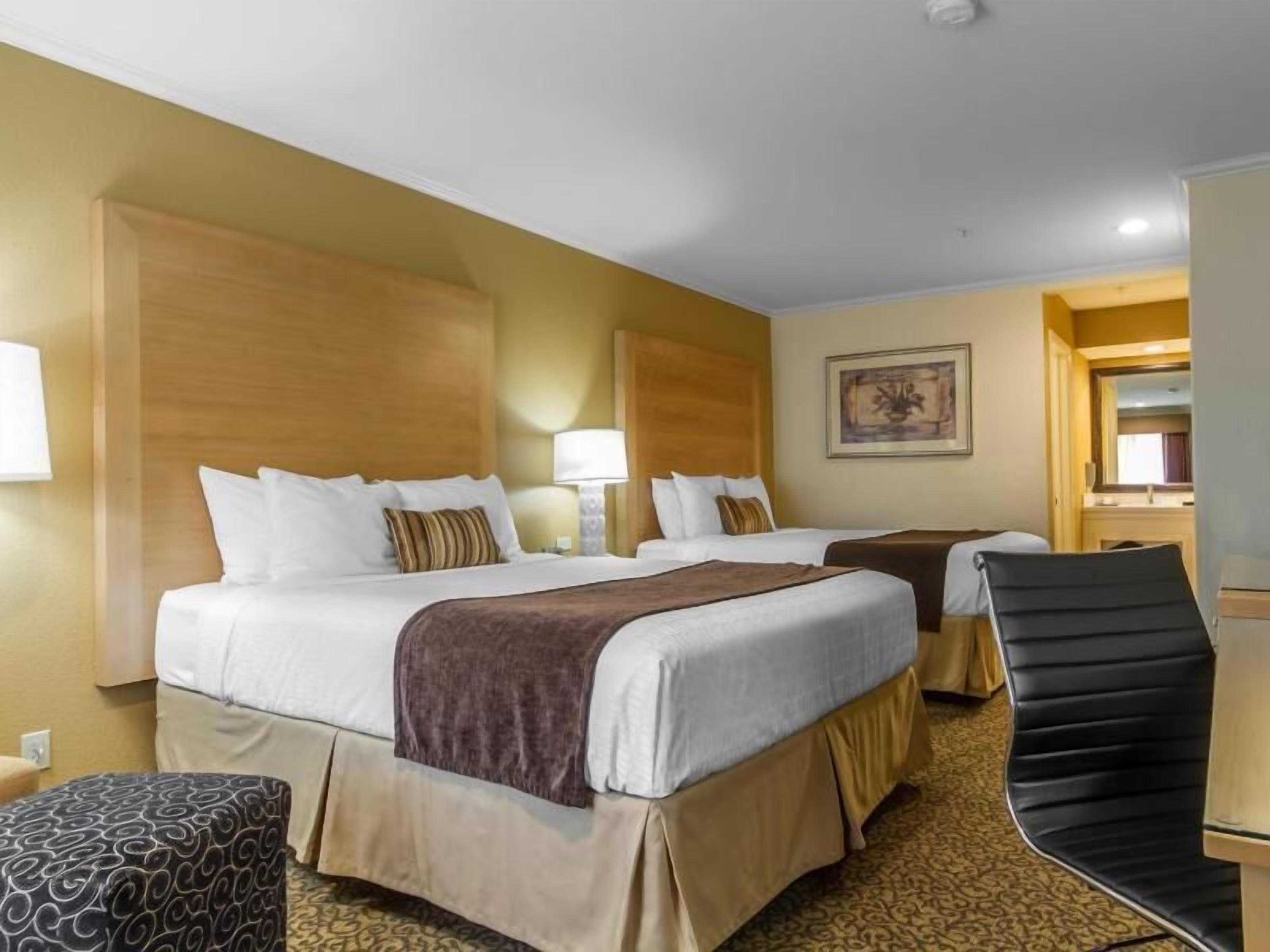 防过敏的被褥、客房内保险箱、办公桌、笔记本电脑工作区