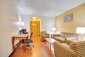 Desk, iron/ironing board, free WiFi, bed sheets