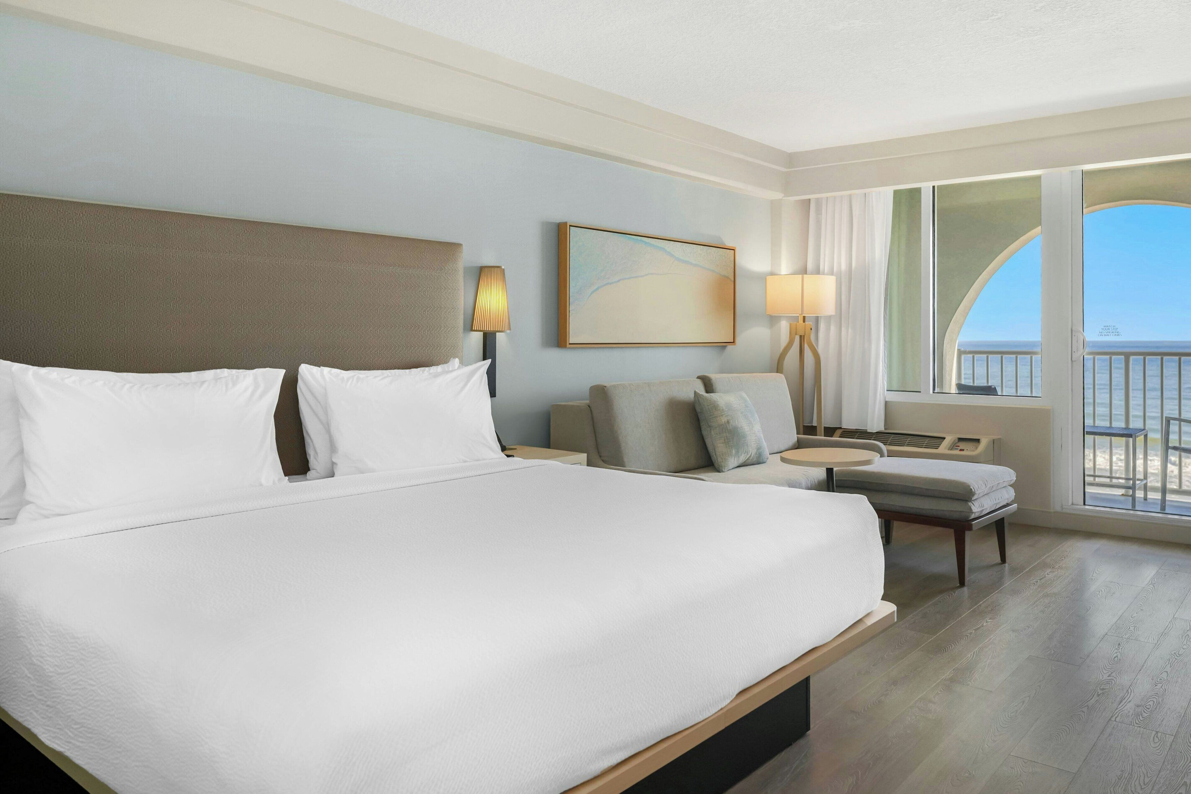 Room, 1 King Bed with Sofa bed, Balcony, Oceanfront (Balcony) | Premium bedding, in-room safe, desk, laptop workspace