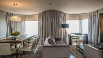 Penthouse, Kochnische, Flussblick | Ausblick vom Zimmer