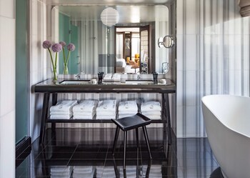 Designer toiletries, hair dryer, bathrobes, slippers at The Watergate Hotel