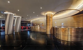 Sitting area in hotel lobby at The Watergate Hotel